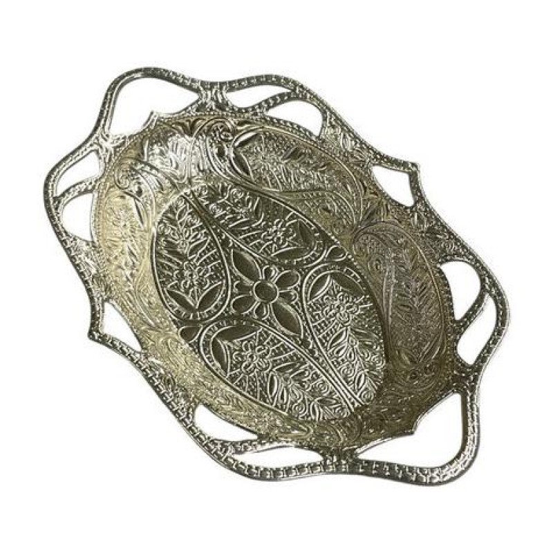 Oval Hurmalık Metal - Gümüş