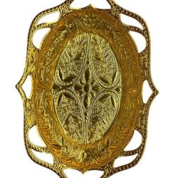 Oval Hurmalık Metal - Gold
