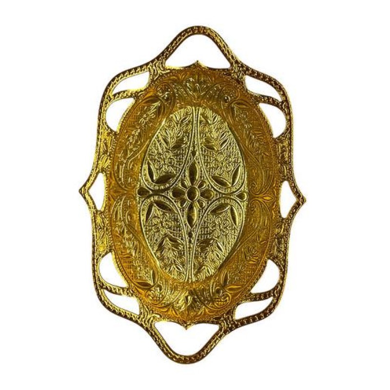 Oval Hurmalık Metal - Gold