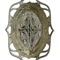 Oval Hurmalık Metal - Gümüş
