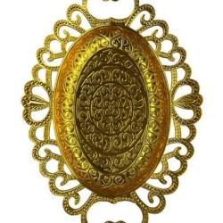Büyük Boy Dantel Hurmalık Metal - Gold