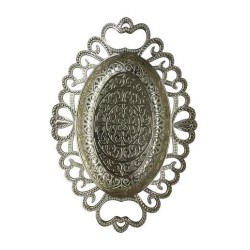 Büyük Boy Dantel Hurmalık Metal - Gümüş