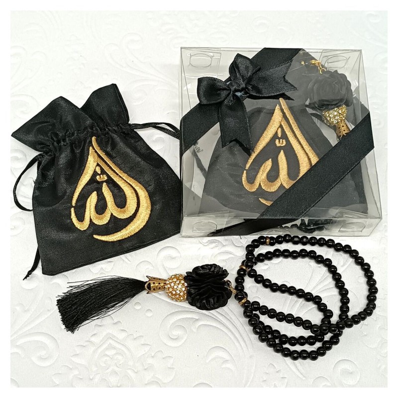 Hediyelik tesbih Keseli Siyah