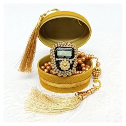 Hediyelik tesbih Ve Zikirmatik Seti Hardal - 10 Adet