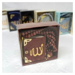 Hediyelik tesbih Ve Mini Kuran Seti Bordo - 6 Adet