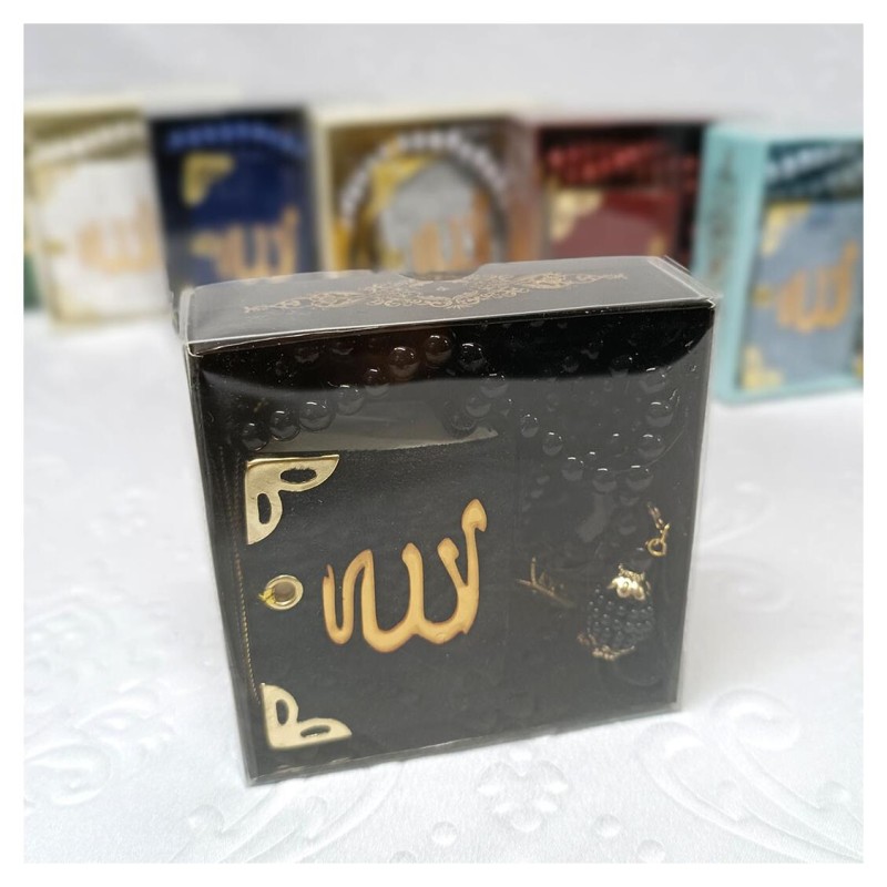 Hediyelik tesbih Ve Mini Kuran Seti Siyah - 6 Adet
