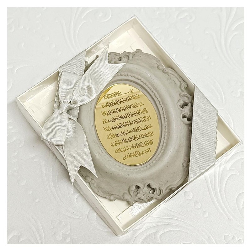 Hediyelik Ayetli Biblo Kokulu Taş Lila