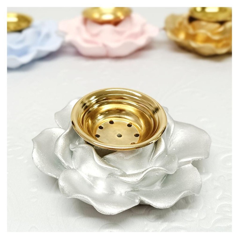 Hediyelik Buhurdanlık Kokulu Taş Silver