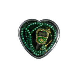 Kalpli̇ Kutulu Set Tesbi̇h Zi̇ki̇rmati̇k - Yeşil