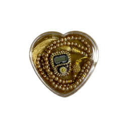 Kalpli̇ Kutulu Set Tesbi̇h Zi̇ki̇rmati̇k - Gold