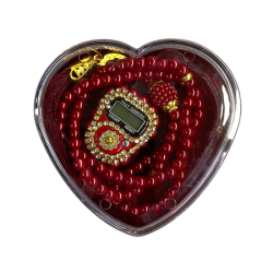 Kalpli̇ Kutulu Set Tesbi̇h Zi̇ki̇rmati̇k - Bordo