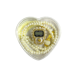 Kalpli̇ Kutulu Set Tesbi̇h Zi̇ki̇rmati̇k - Beyaz