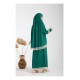 Namaz Elbisesi -  Güpürlü 2 Parça - Yeşil