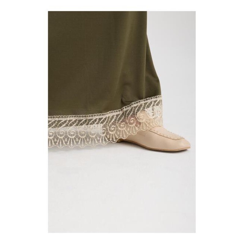 Namaz Elbisesi -  Güpürlü 2 Parça - Kapiçino