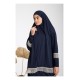 Namaz Elbisesi -  Güpürlü 2 Parça - Lacivert