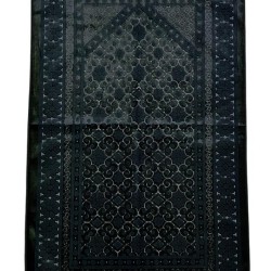 Lüks Kadife Seccade - Siyah