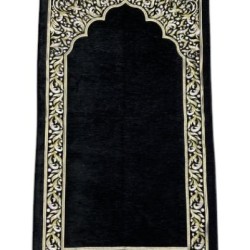 Astarlı Şönil Seccade 700 Gr - Siyah