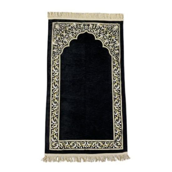 Astarlı Şönil Seccade 700 Gr - Siyah