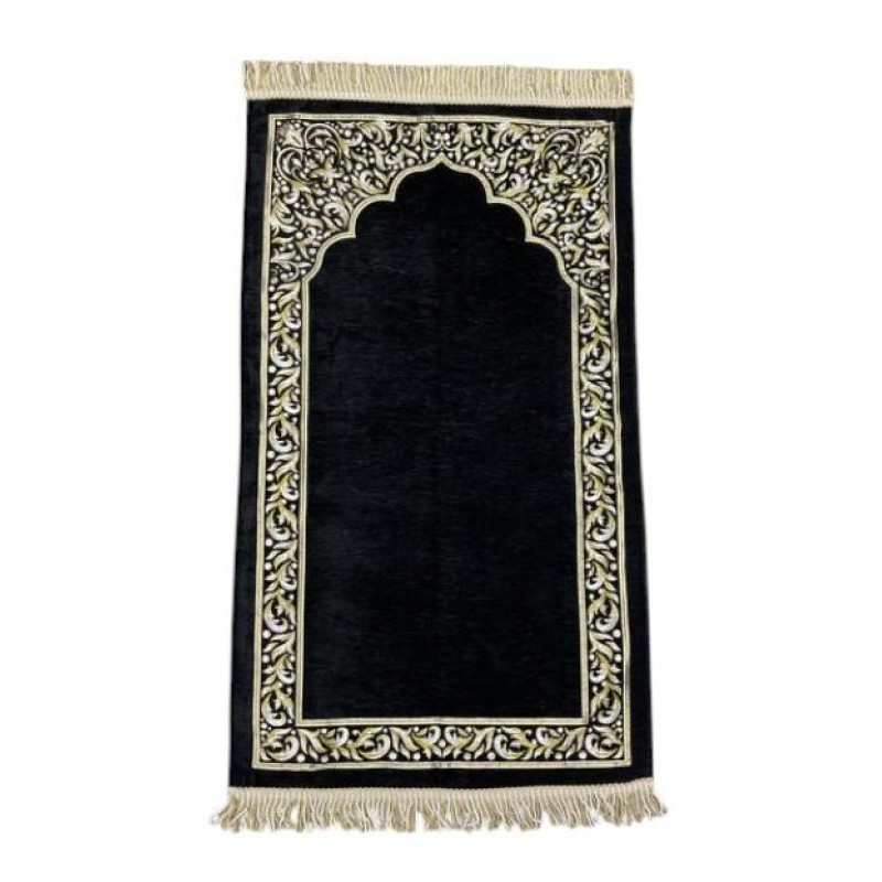 Astarlı Şönil Seccade 700 Gr - Siyah