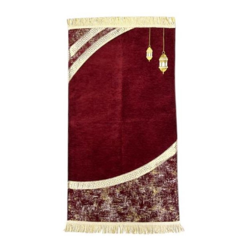 Astarlı Şönil Seccade  - Bordo