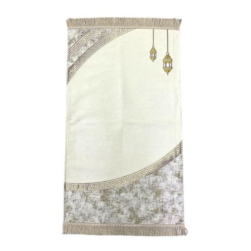 Astarlı Şönil Seccade  - Krem