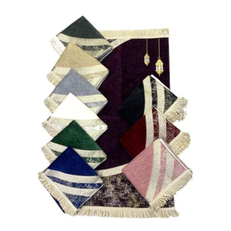 Astarlı Şönil Seccade  - Bordo