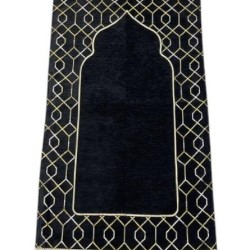 Astarlı Şönil Seccade 700 Gr - Siyah