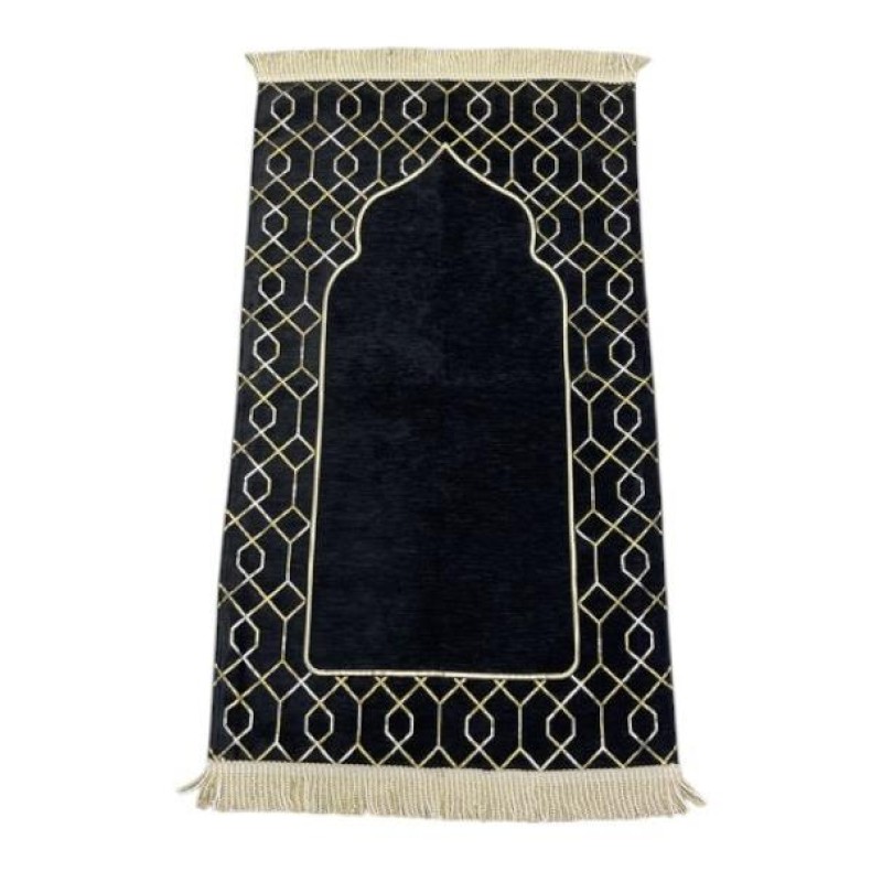 Astarlı Şönil Seccade 700 Gr - Siyah