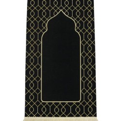 Astarlı Şönil Seccade 700 Gr - Siyah