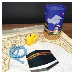 Hediyelik Astarlı Seccade Erkek Çocuk Seti 210 Gr - Seccade Tesbih