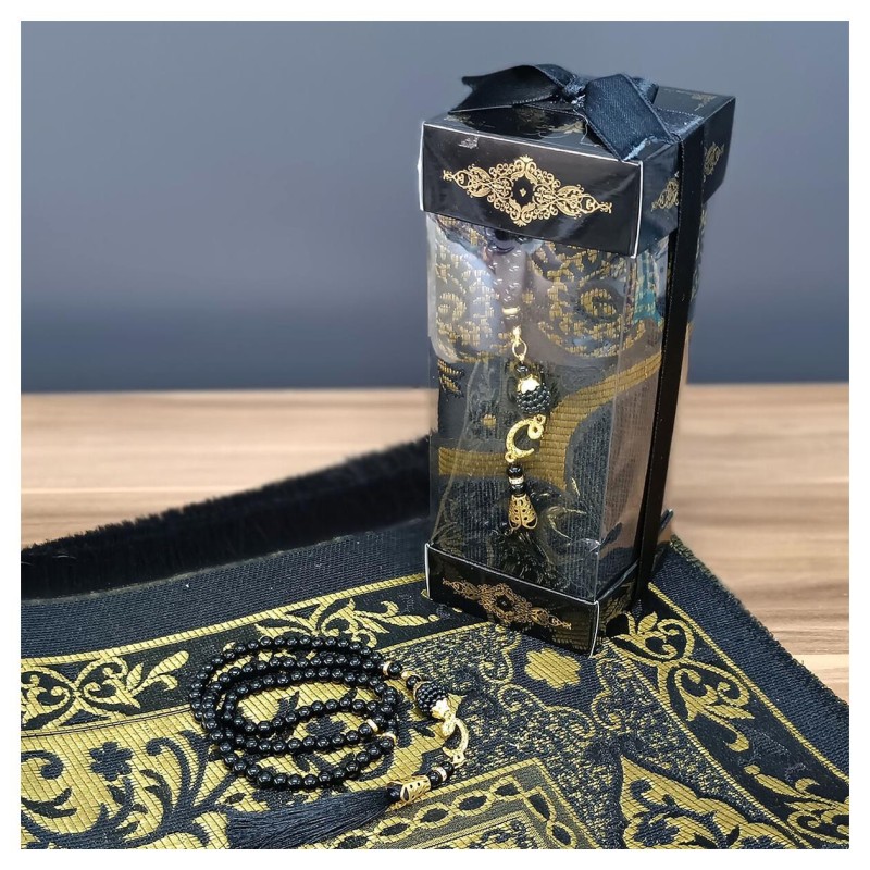 Hediyelik Seccade Set 200 Gr Kutulu - Seccade Tesbih