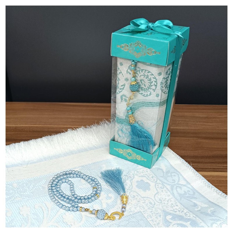 Hediyelik Seccade Set 200 Gr Kutulu - Seccade Tesbih