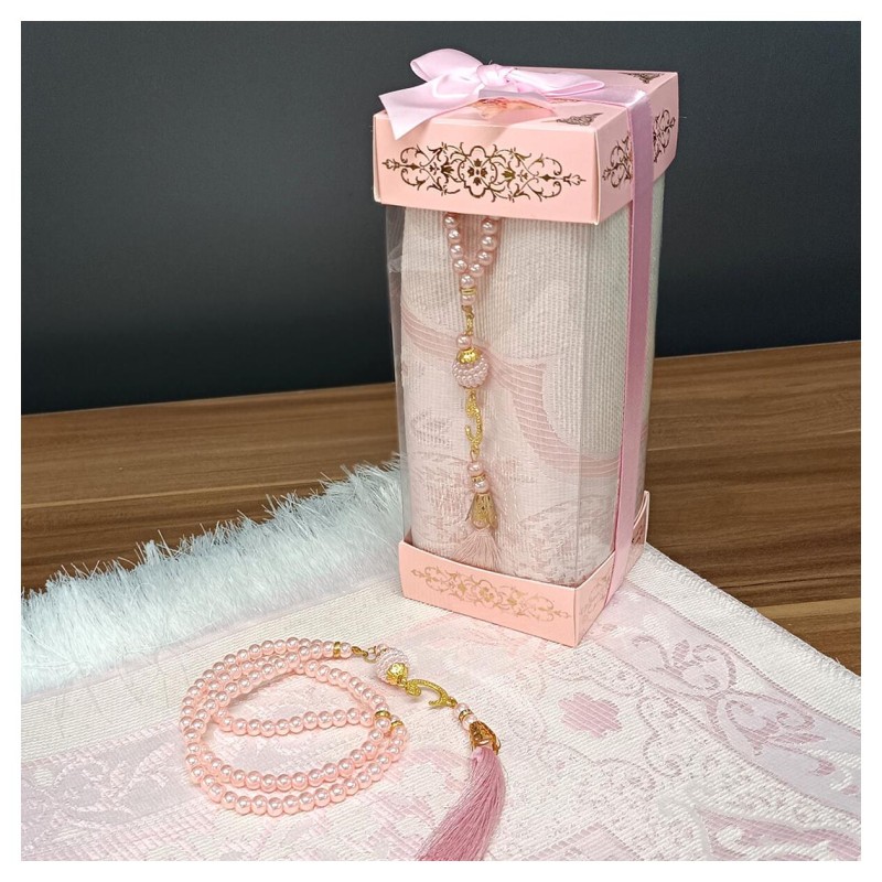 Hediyelik Seccade Set 200 Gr Kutulu - Seccade Tesbih