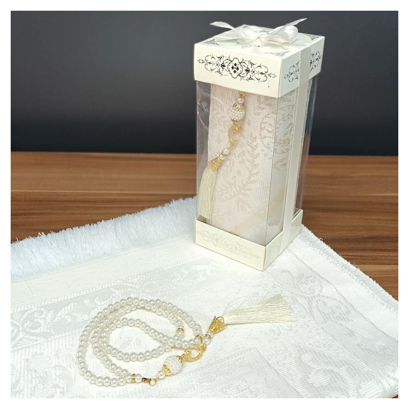 Hediyelik Seccade Set 200 Gr Kutulu - Seccade Tesbih