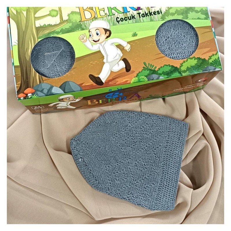 Çocuk Takke Gri - 24 Adet