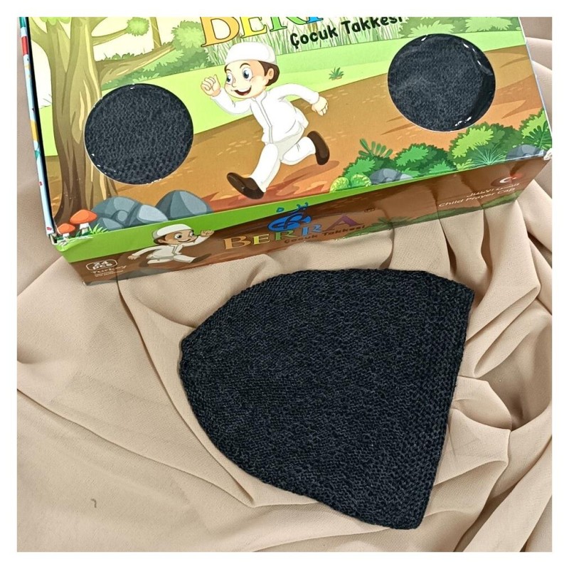 Çocuk Takke Siyah - 24 Adet