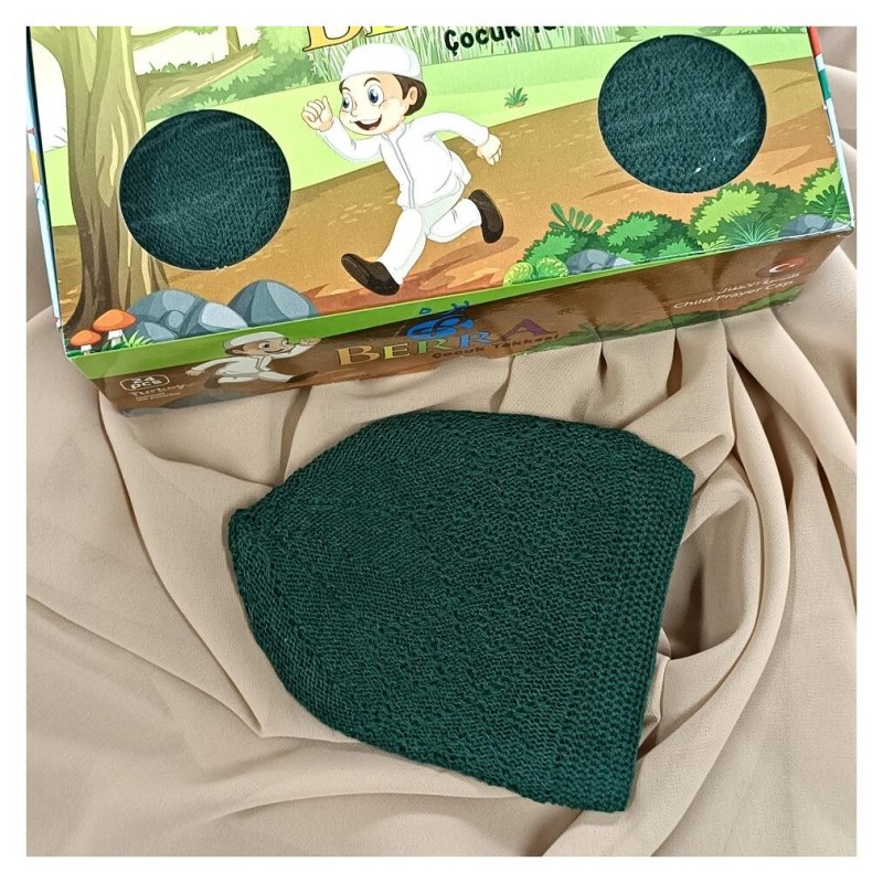 Çocuk Takke Yeşil - 24 Adet