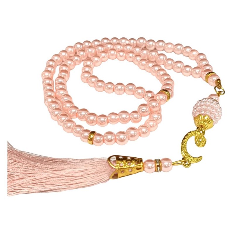 Tesbih Cam Pudra 6 Mm - 10 Adet