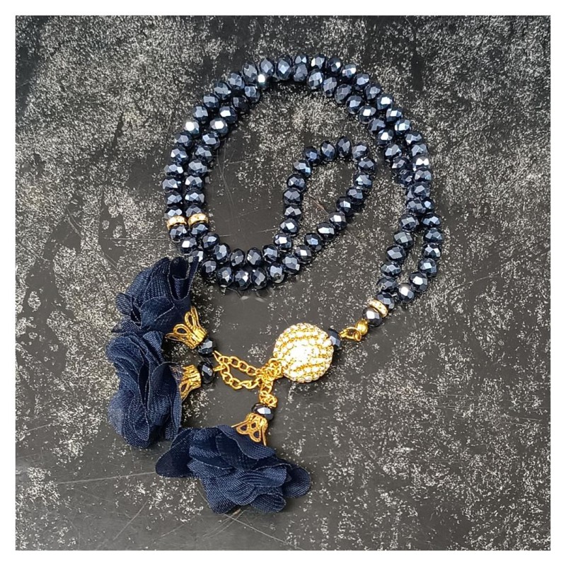 Kristal Tesbih Füme 8 Mm - 10 Adet