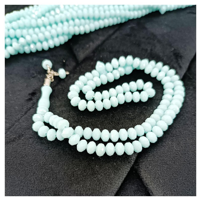 tesbih Akrilik Mavi 8 Mm - 10 Adet