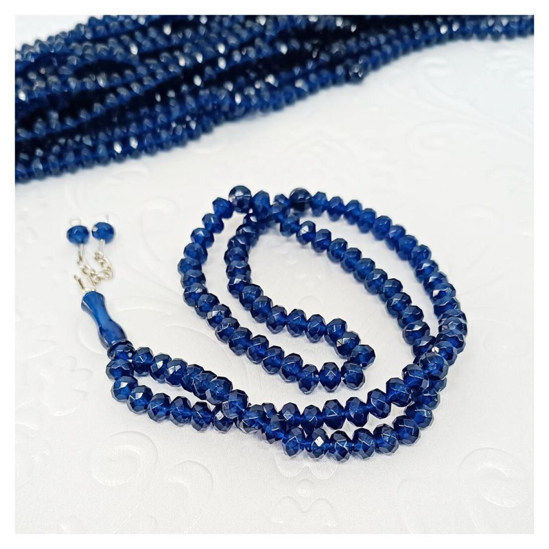 Tesbih Akrilik Lacivert 8 Mm - 10 Adet