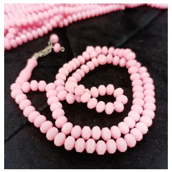 Tesbih Akrilik Pembe 8 Mm - 10 Adet