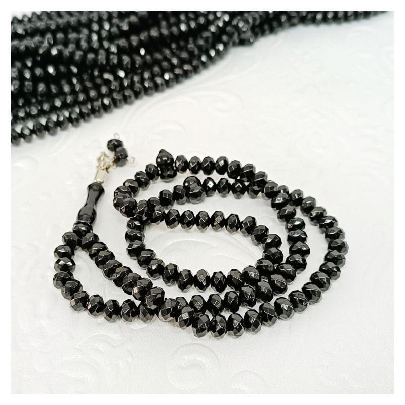 Tesbih Akrilik Siyah 8 Mm - 10 Adet