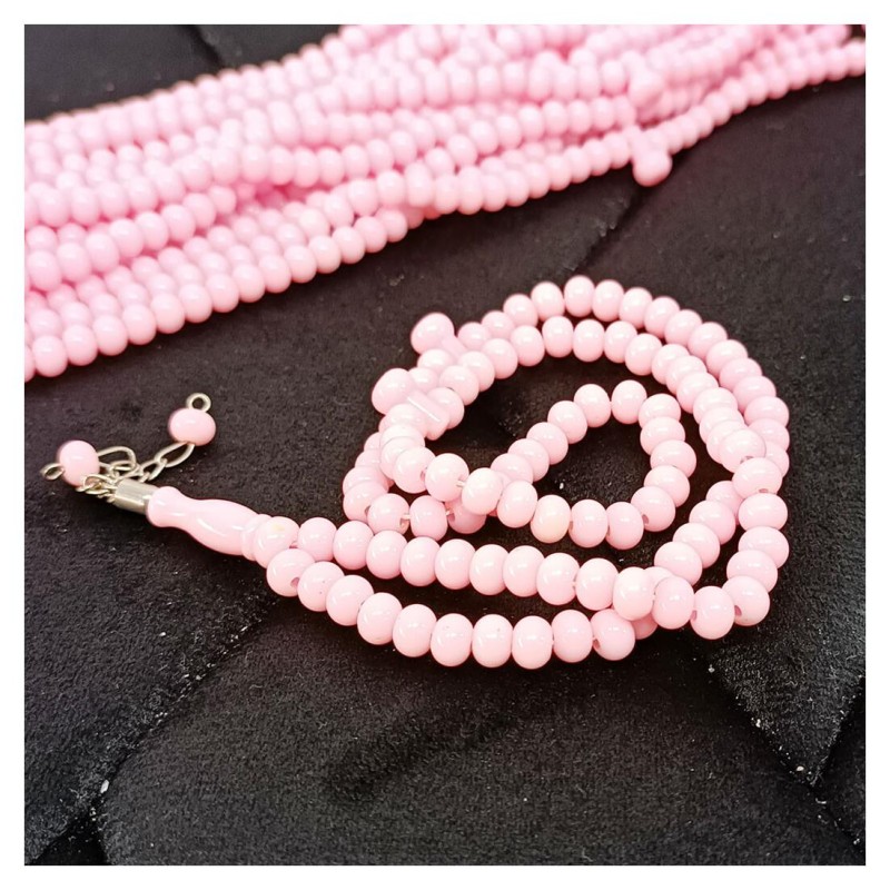 Tesbih Akrilik Pudra 8 Mm - 10 Adet