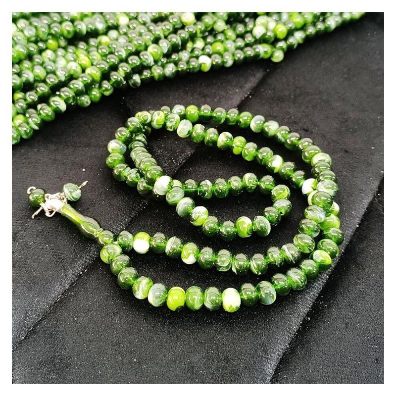 Tesbih Akrilik Koyu Yeşil 10 Mm - 10 Adet