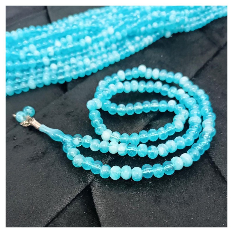 Tesbih Akrilik Mavi 10 Mm - 10 Adet