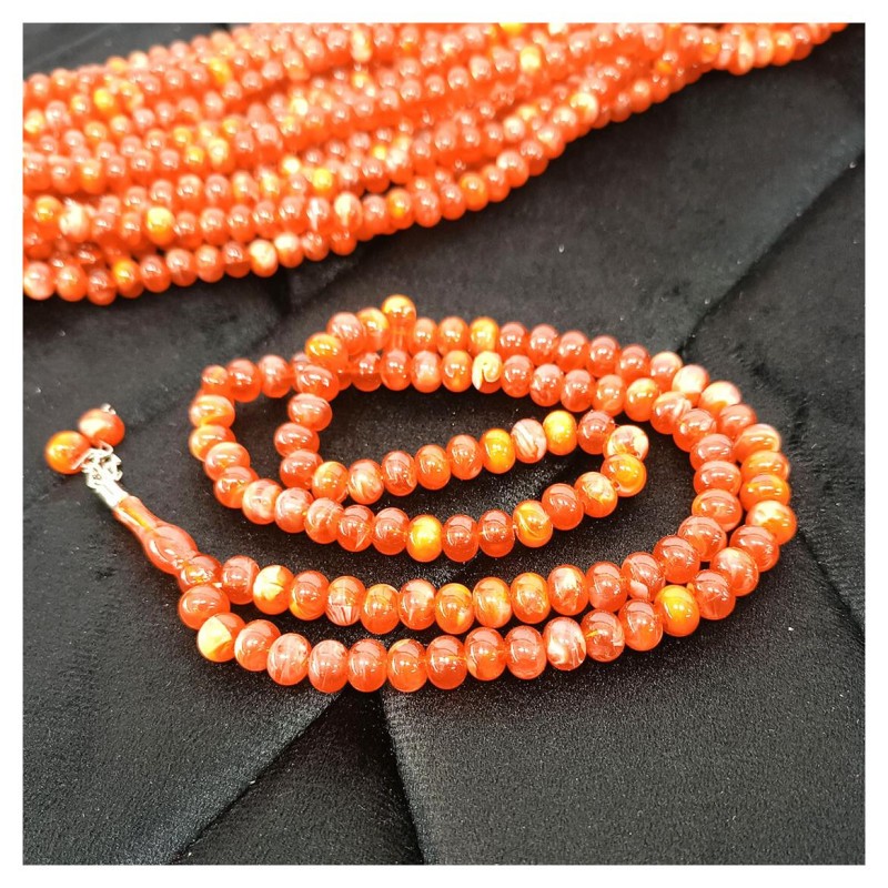 Tesbih Akrilik Açık Kahve 10 Mm - 10 Adet