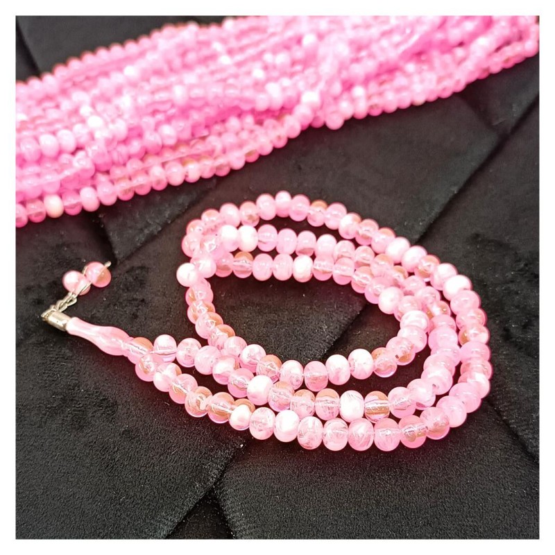 Tesbih Akrilik Pembe 10 Mm - 10 Adet