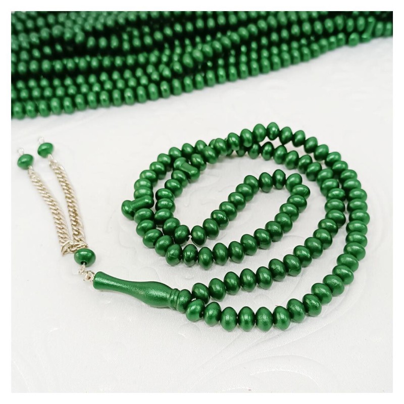 Tesbih Akrilik Yeşil 6 Mm - 10 Adet