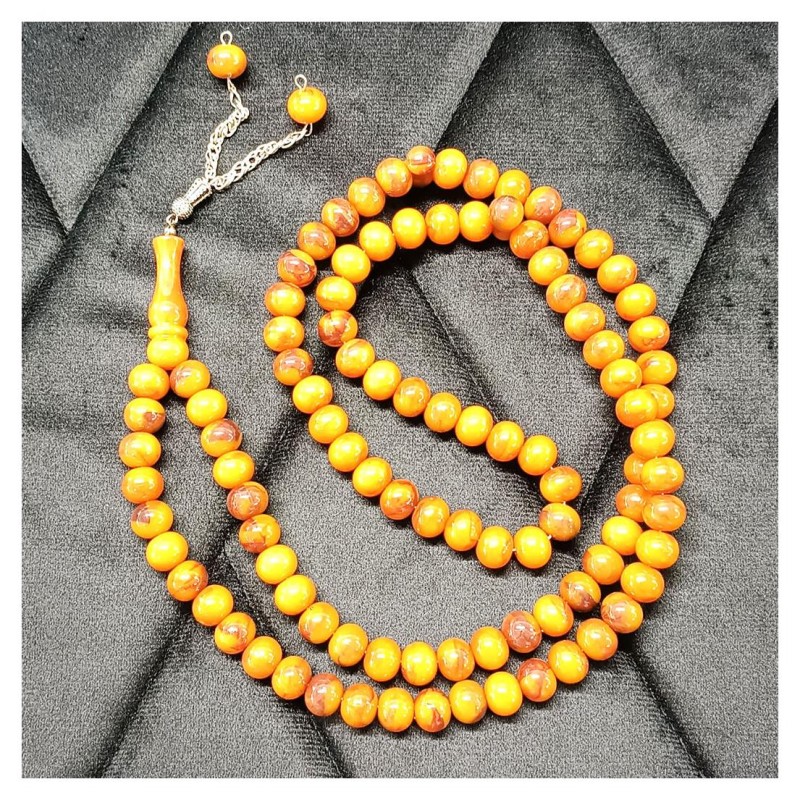 Tesbih Akrilik Açık Kahve 14 Mm - 5 Adet